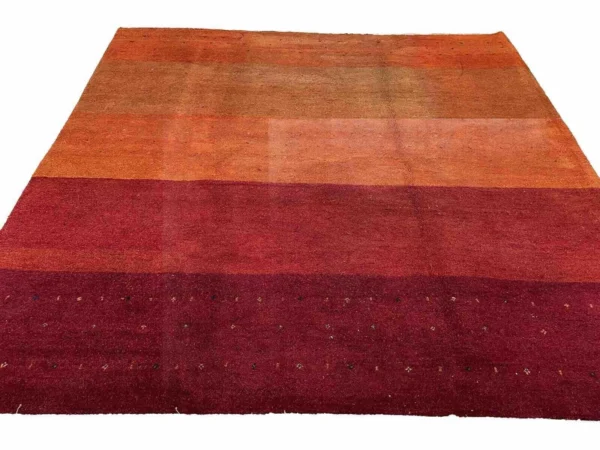 Natur Wärme Pur Original Gabbeh Perserteppich 250x250cm – 20mm Florhöhe, handgesponnene Wolle, handgeknüpft