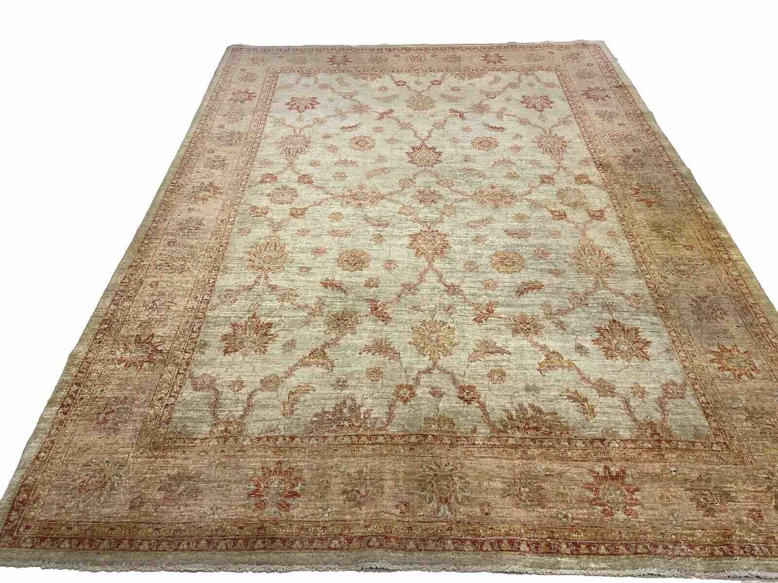 Original Ziegler Farahan Perserteppich 290x215 cm - Exklusiv Extra Klasse, 8mm Florhöhe, handgeknüpft, beige/grau