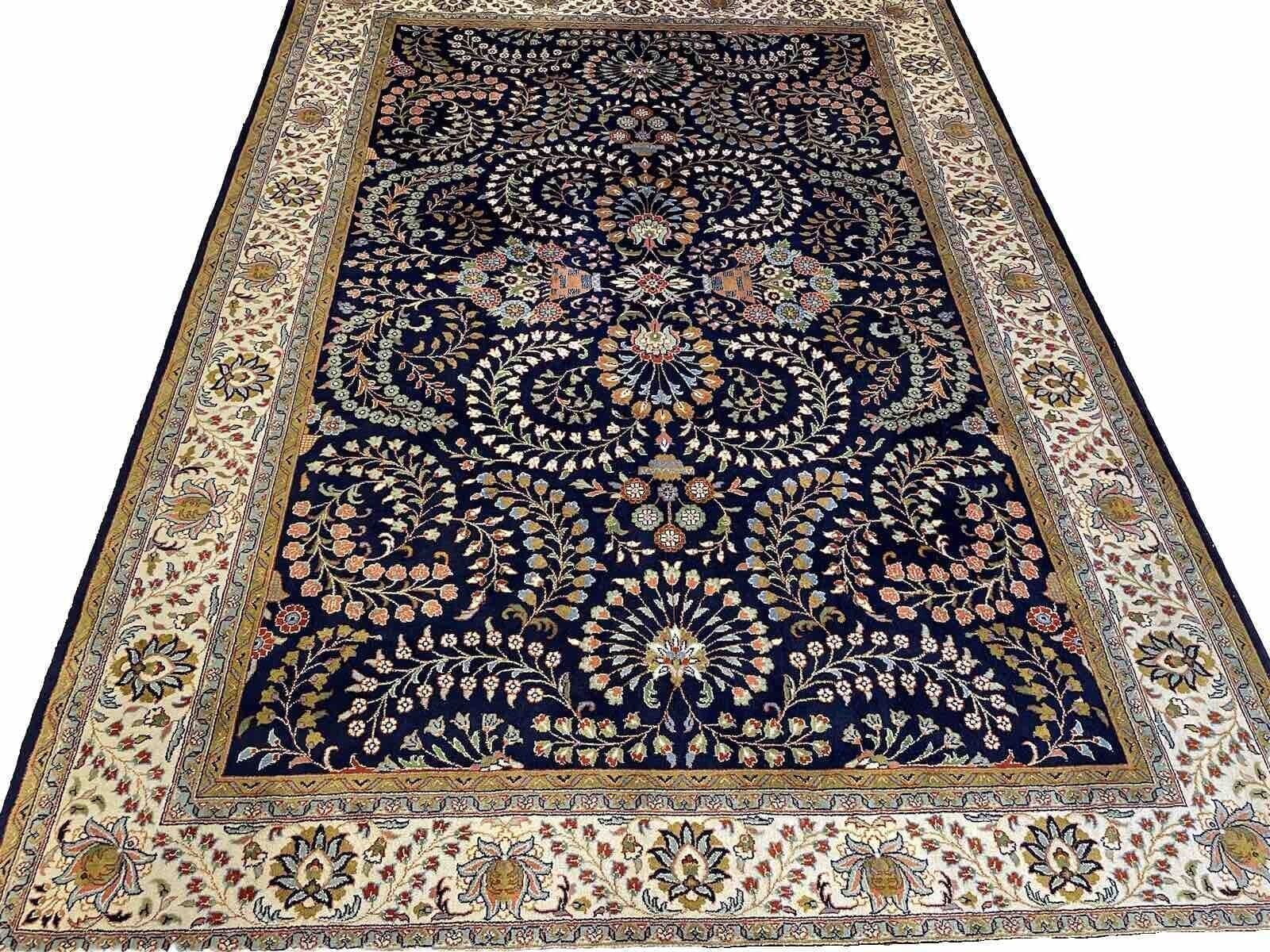 Exklusiver Kashmir Perserteppich 350x250 cm - 100% Reine Schurwolle, traditionelles blühendes Design, handgeknüpft