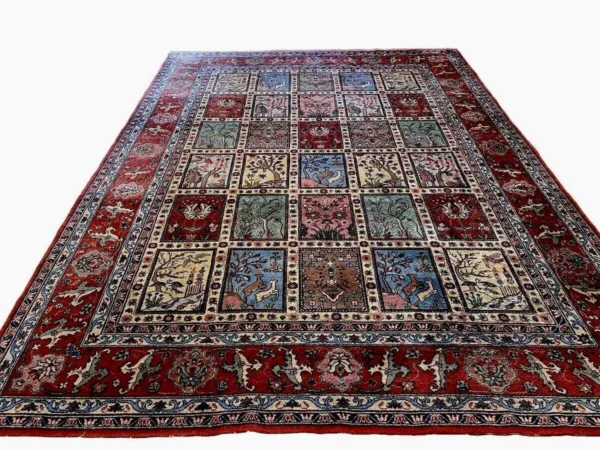 Exklusiver Perserteppich 335x250 cm – 20000 Knoten/m² – Feiner handgeknüpfter Orientteppich aus der Türkei – Traditionelles Design – Handgeknüpft, Perserteppich