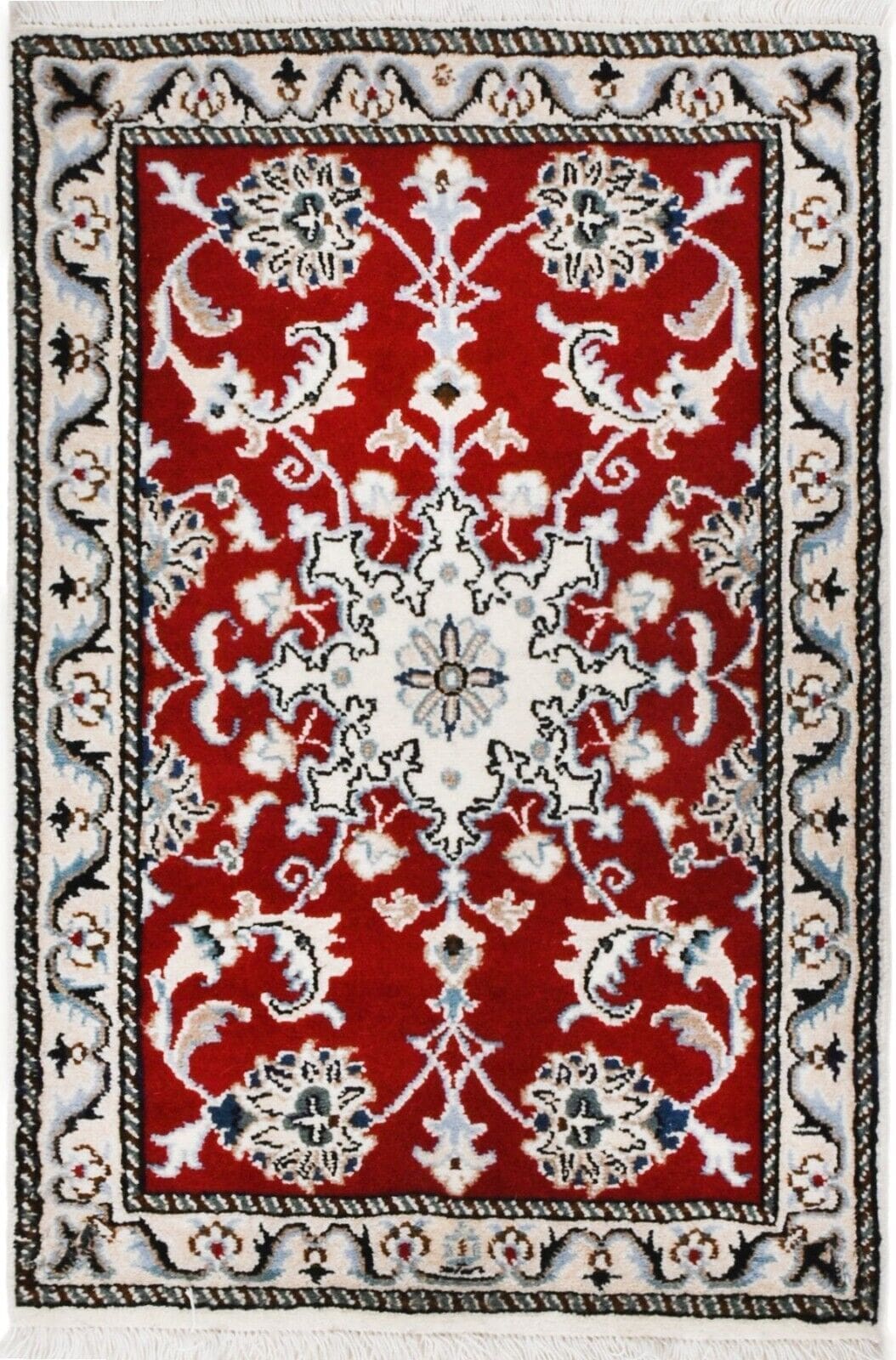 Original Perserteppich Nain Kashmari 90 cm x 60 cm - Neu & Top Zustand, Handgeknüpft, Perserteppich