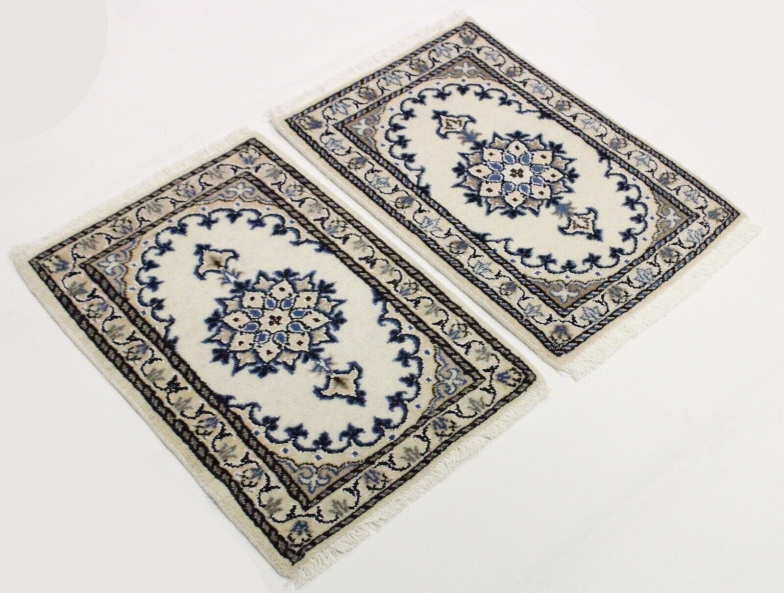 Original Perserteppich 2. Wahl Nain Poshti - 40 cm x 60 cm, Top Zustand, Handgeknüpft, Perserteppich