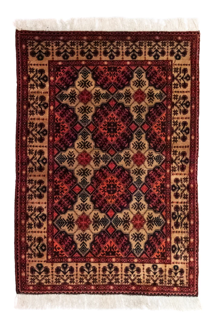 Ariana Ziegler Samarkand Teppich 144 x 98 cm – Glänzende Schurwolle, Langlebig, Vielfältige Farben – Handgeknüpft, Perserteppich
