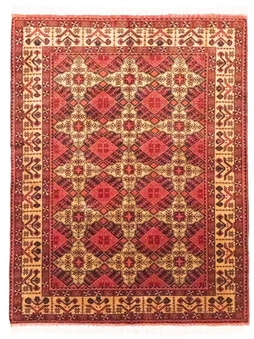 Ariana Ziegler Samarkand Teppich 202 x 152 cm – glänzende Schurwolle, langlebig, vielseitige Farben – handgeknüpft, Perserteppich