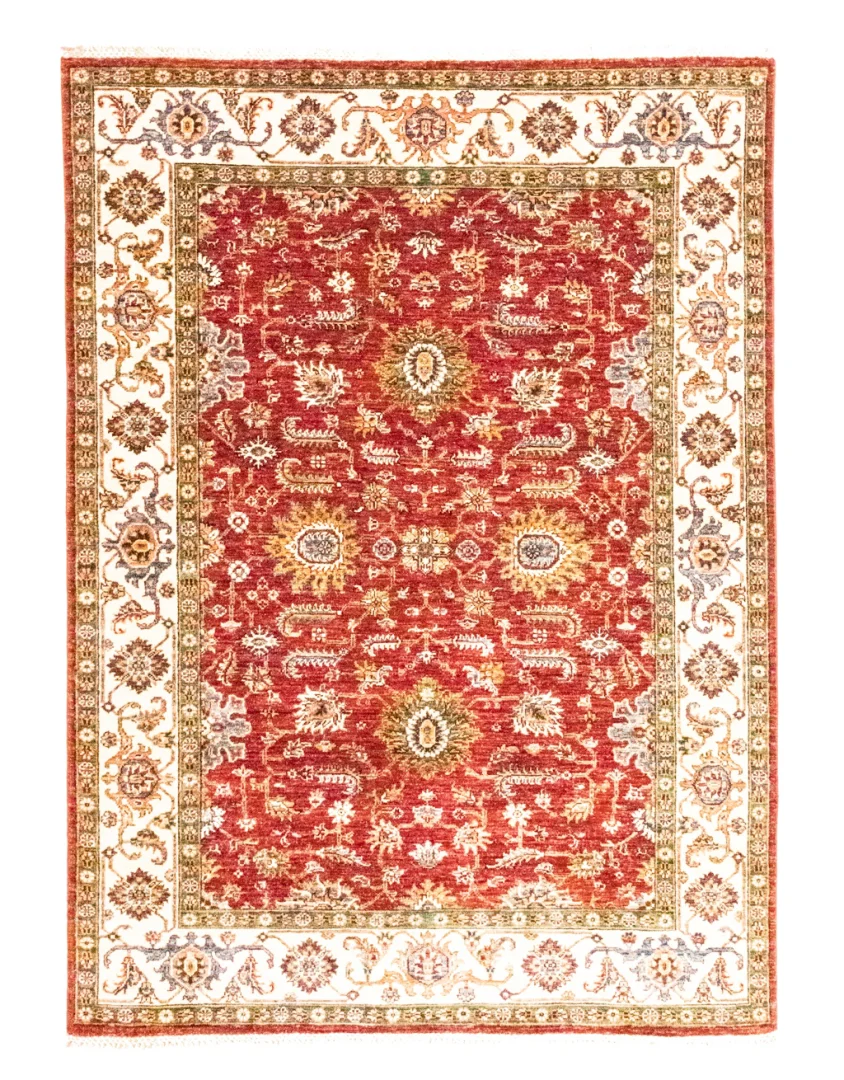 Ariana Ziegler Samarkand Teppich 203 x 148 cm – glänzende Schurwolle, langlebig und vielseitig einsetzbar – handgeknüpft, Perserteppich