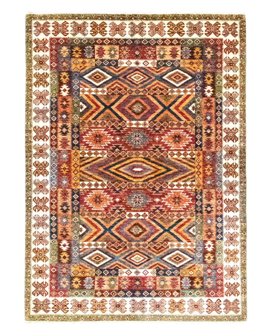 Ariana Ziegler Teppich 241 x 174 cm – Glänzende Schurwolle, Langlebig & Pflegeleicht – handgeknüpft, Perserteppich