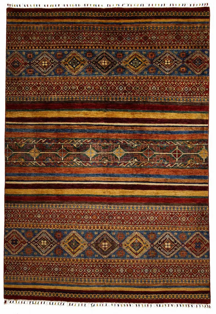 Ariana Ziegler Teppich 246 x 171 cm - glänzende Schurwolle, langlebig und vielseitig - handgeknüpft, Perserteppich