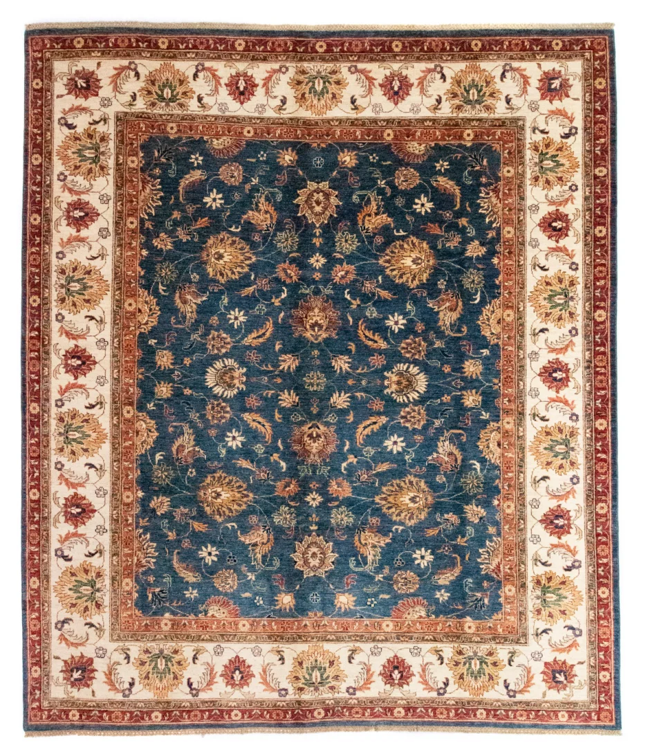 Ariana Ziegler Samarkand Teppich 295 x 247 cm – Hochwertige Schurwolle, Langlebig, Vielseitige Farben, handgeknüpft, Perserteppich