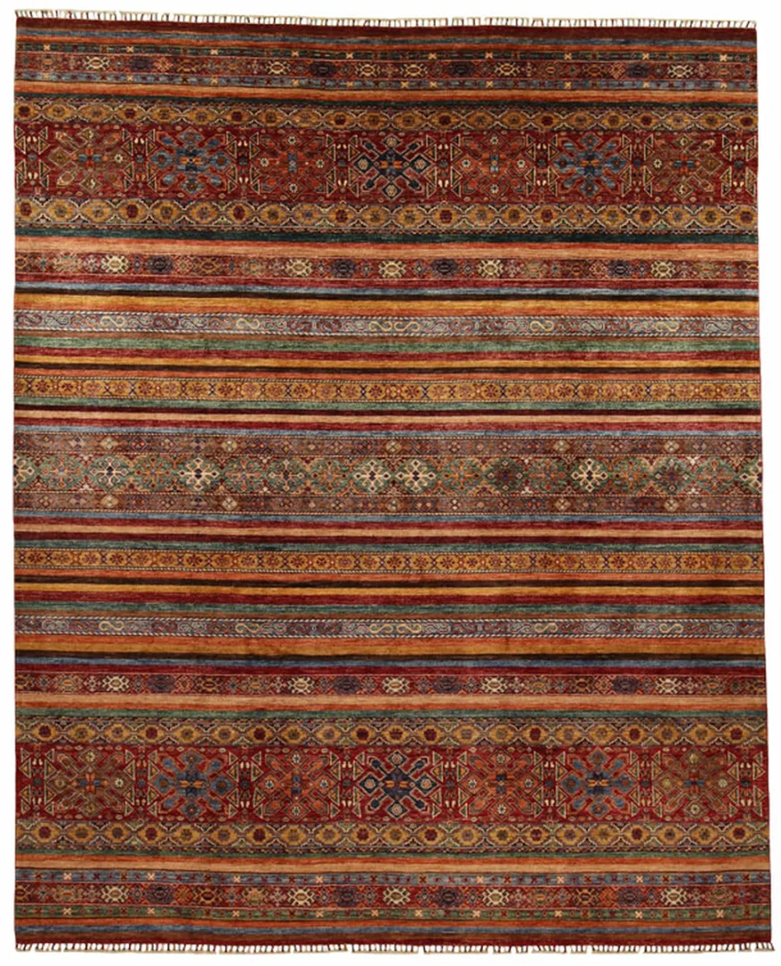 Ariana Ziegler Samarkand Teppich 304 x 246 cm – glänzende Schurwolle, ideal für stark frequentierte Räume, handgeknüpft, Perserteppich