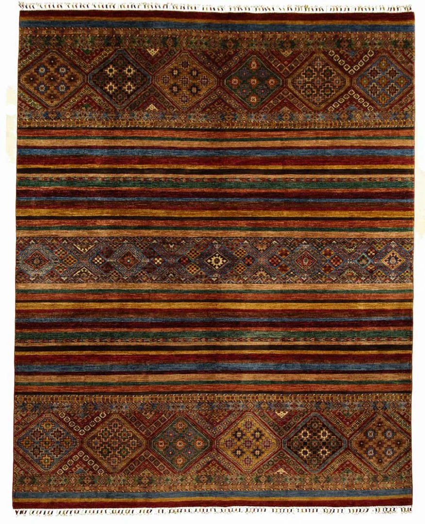 Ariana Ziegler Teppich 306 x 246 cm – glänzende Schurwolle, langlebig und pflegeleicht, handgeknüpft, Perserteppich