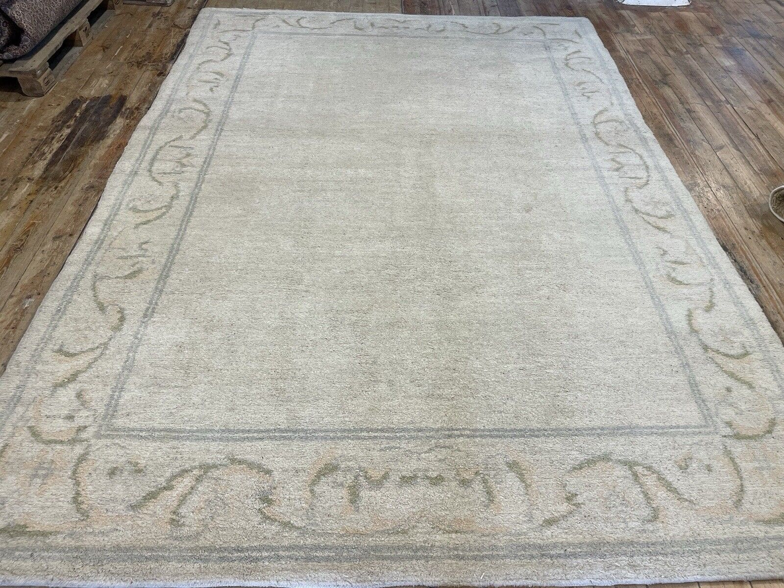 (Verkauft) Naturfarbener Berber Teppich "Marroc Berber" 350x250 cm, 25mm Florhöhe, handgeknüpft, Perserteppich