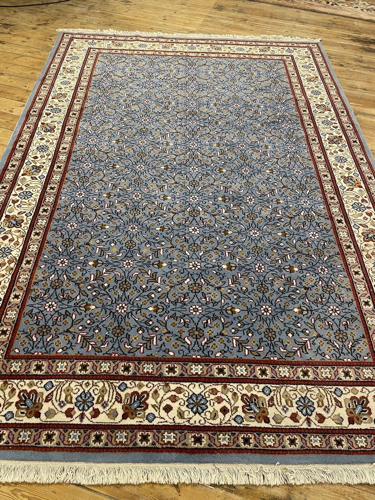 Beige Handgeknüpfter Perserteppich 200x300 cm – 100% Schurwolle, 10mm Florhöhe, Top Zustand, Top Qualität, klassisches Design, handgeknüpft