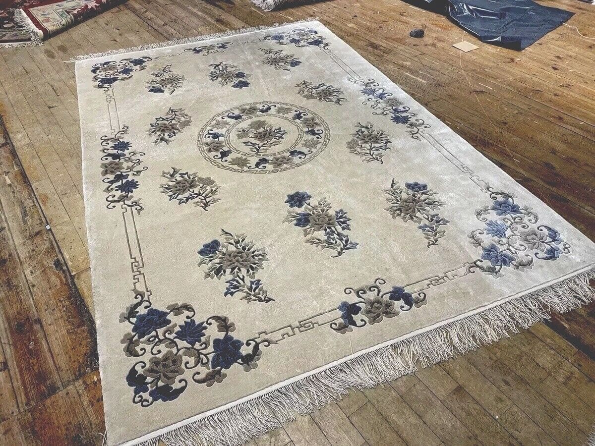 Royal Peking Perserteppich 280x180 cm – 100% Reine Seide, Perfekter Zustand, Handgeknüpft