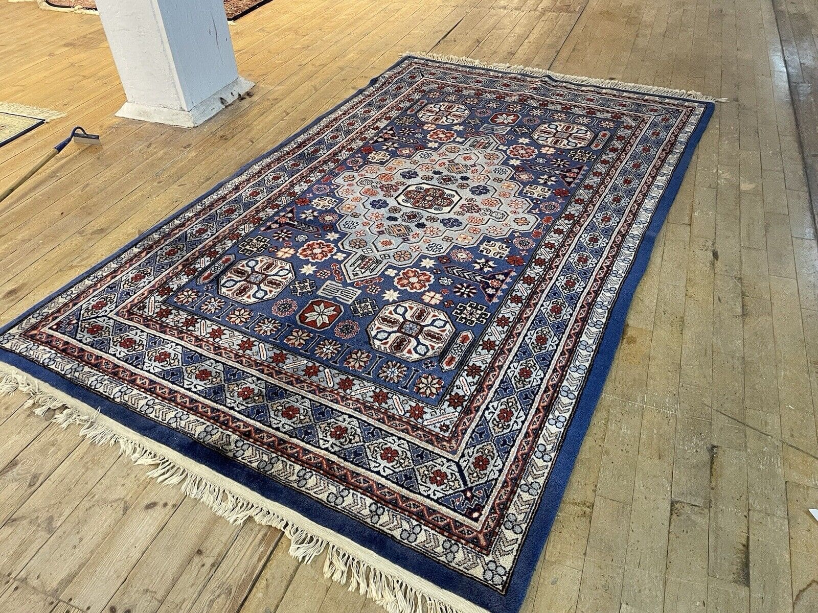 Perserteppich Sarough - 300x200 cm, ca. 220.000 Knoten/m², 100% Schurwolle, traditionelles Spiegel-Muster, sehr gute Qualität, handgeknüpft