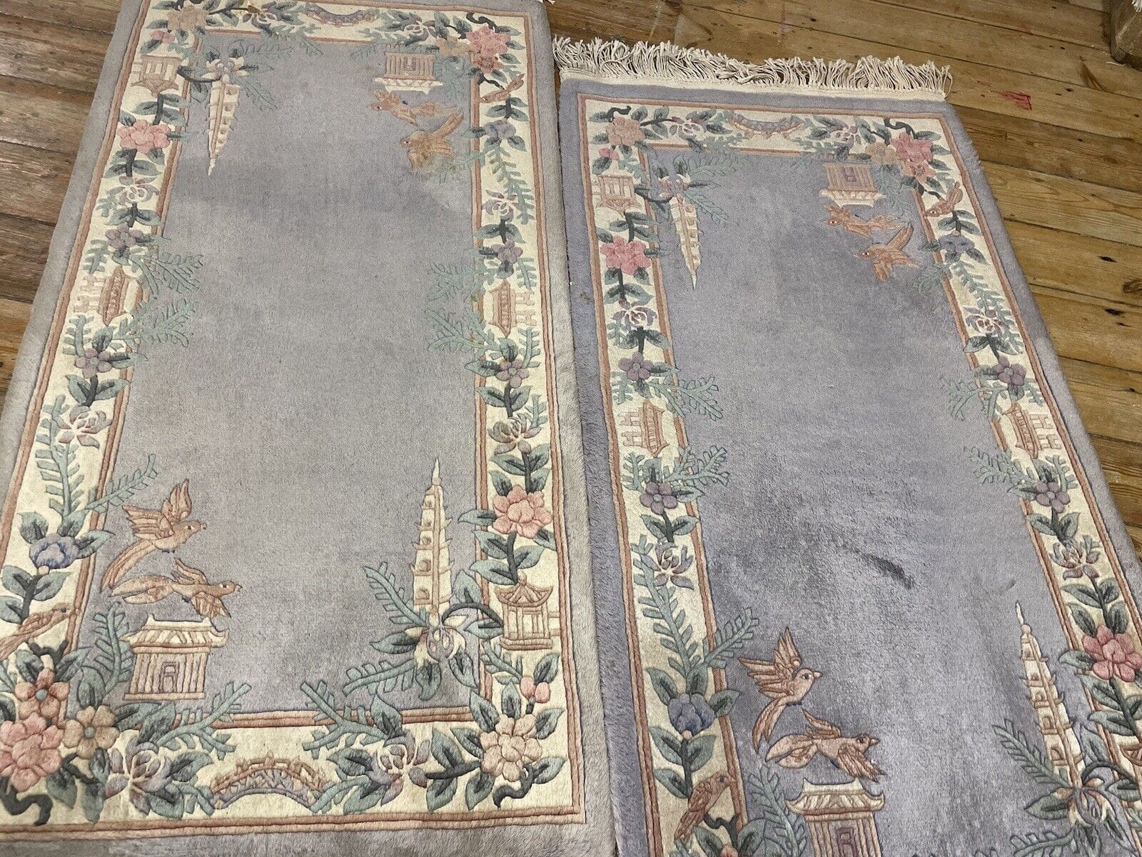 (Verkauft) Wunderschöner Royal Peking Teppich 140x70 cm - 100% reine Schurwolle - Feine Handarbeit - Dekorativer Chinateppich - handgeknüpft, Perserteppich