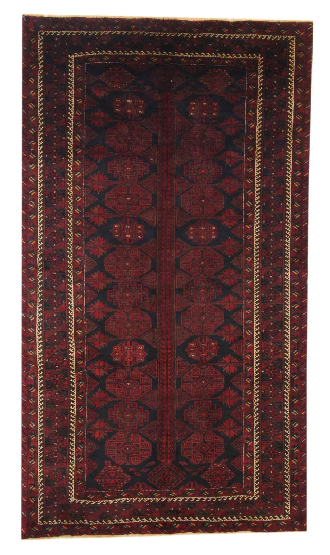 Belutsch Perserteppich 240 x 134 cm, Knotendichte 120.000 - 250.000 Knoten/m², handgeknüpft