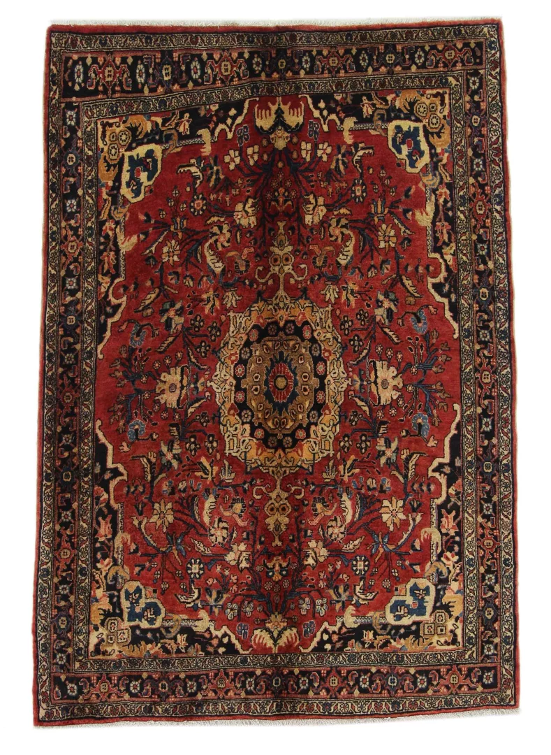 Bidjar Perserteppich 193 x 133 cm – 200.000 - 450.000 Knoten/m², strapazierfähig, robust, schmutzabweisend, handgeknüpft