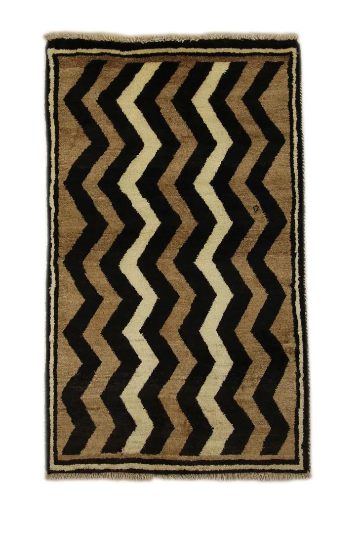 Gabbeh - Shuli 149 x 82 cm, Knotendichte 90.000-180.000/m², frei erfundene Muster, handgeknüpft, Perserteppich