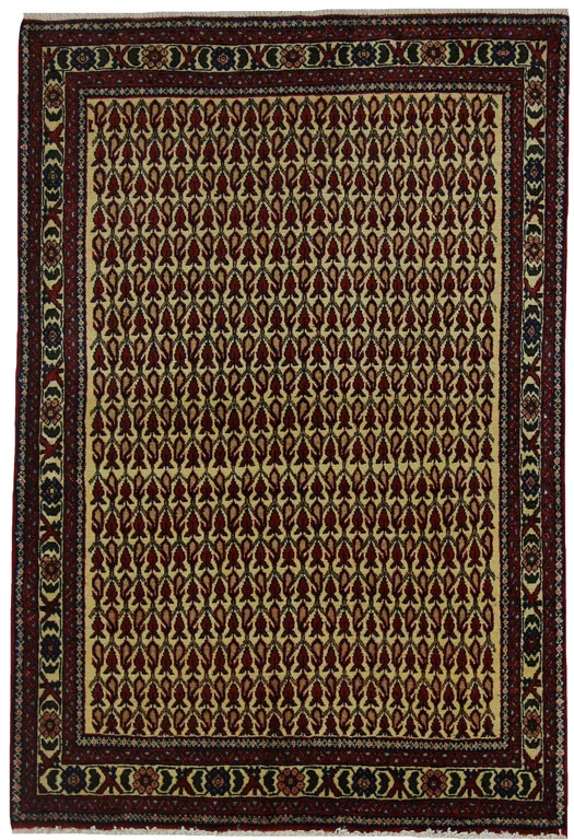 Gabbeh - Shuli Teppich 153 x 105 cm, ausgefallene Muster, Knotendichte 90.000 - 180.000/m², handgeknüpft, Perserteppich