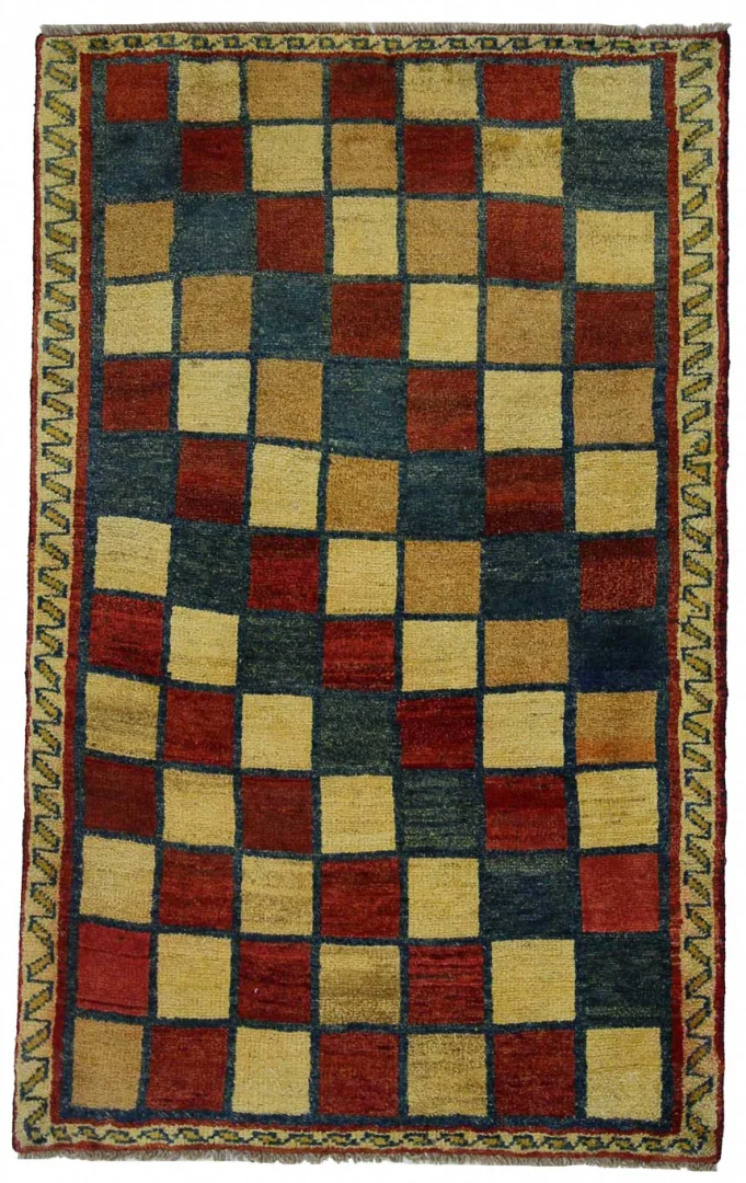 Gabbeh - Shuli 155 x 96 cm, 90.000 - 180.000 Knoten/m², Ausgefallene Muster, Handgeknüpft, Perserteppich