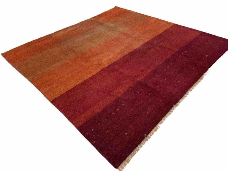 Natur Wärme Pur Original Gabbeh Perserteppich 250x250cm – 20mm Florhöhe, handgesponnene Wolle, handgeknüpft