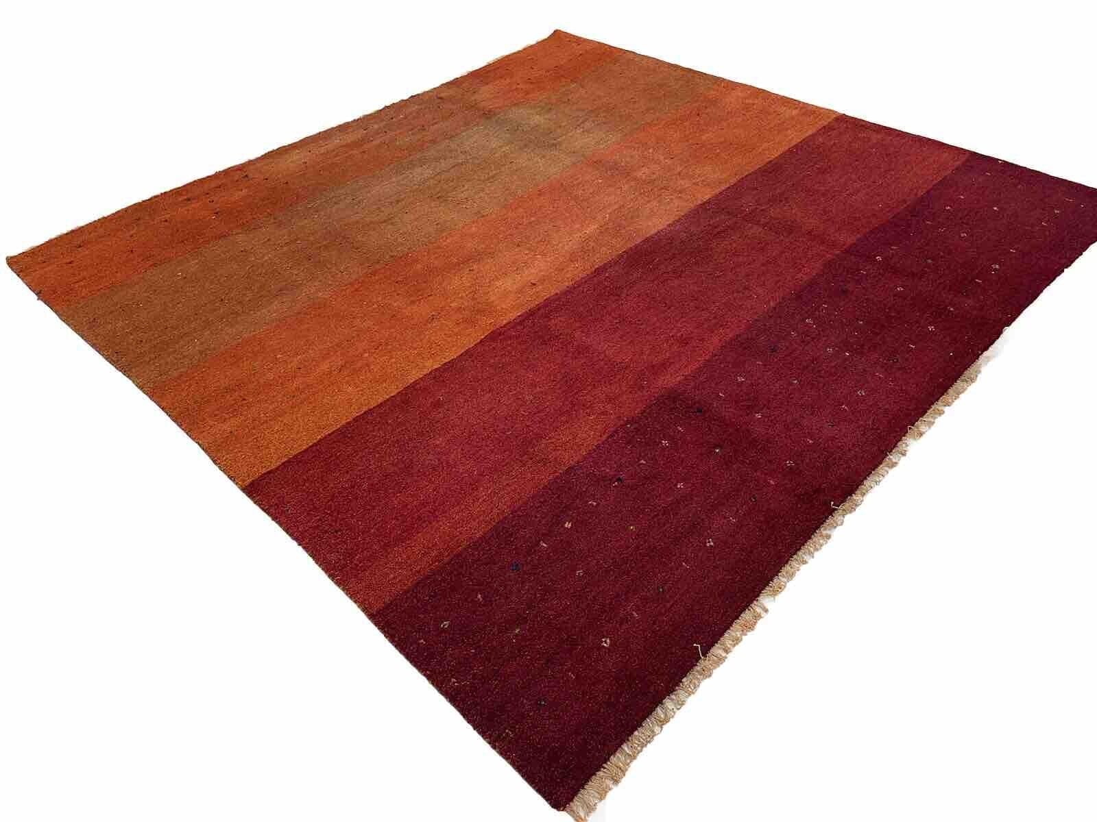 Natur Wärme Pur Original Gabbeh Perserteppich 250x250cm – 20mm Florhöhe, handgesponnene Wolle, handgeknüpft