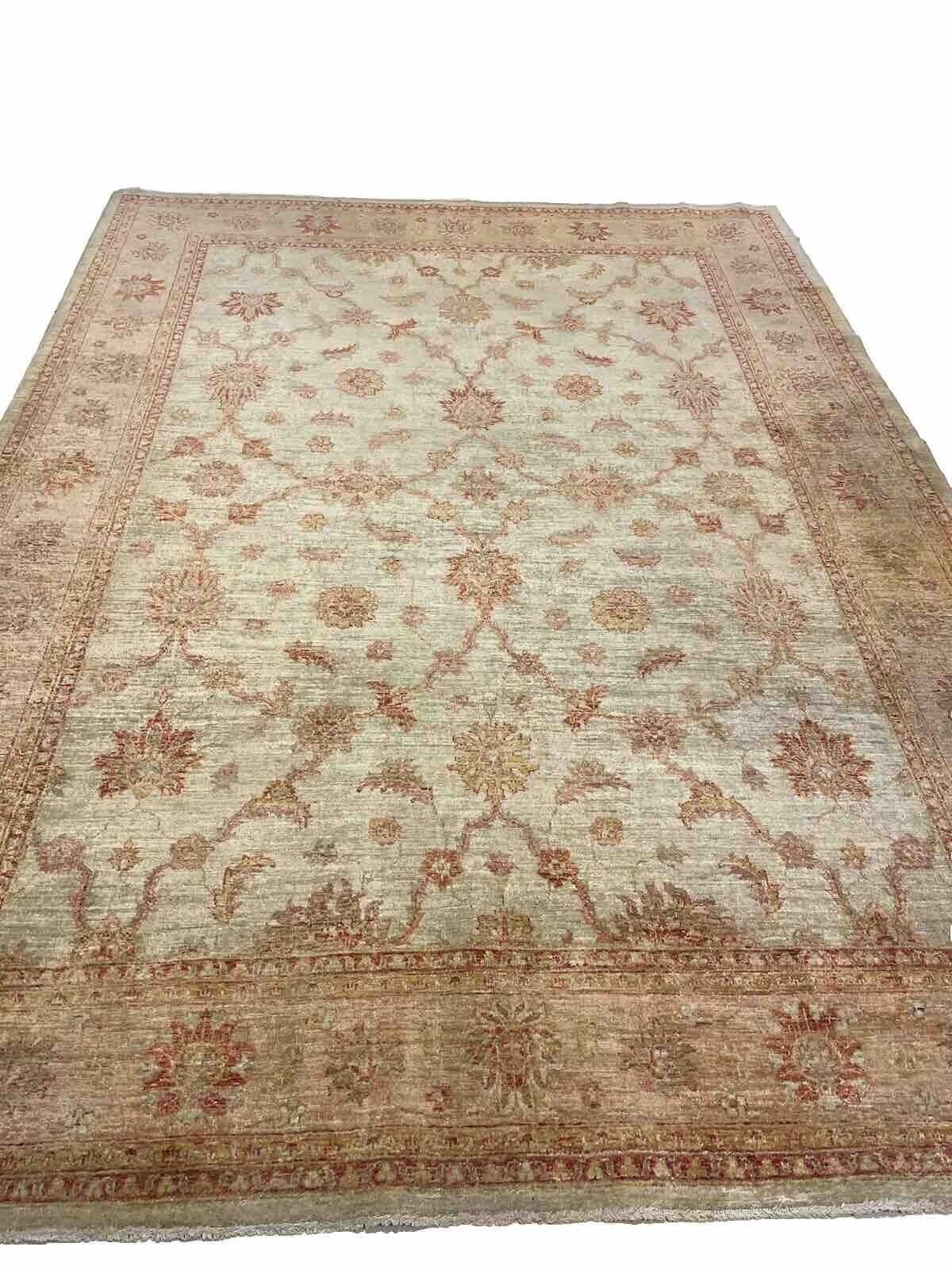 Original Ziegler Farahan Perserteppich 290x215 cm - Exklusiv Extra Klasse, 8mm Florhöhe, handgeknüpft, beige/grau