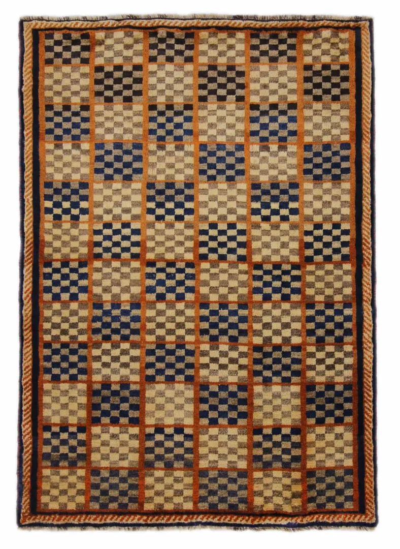 Gabbeh - Shuli Teppich 172 x 122 cm, 90.000 - 180.000 Knoten/m², ausgefallene Muster auf glanzvoller Schurwolle, handgeknüpft, Perserteppich