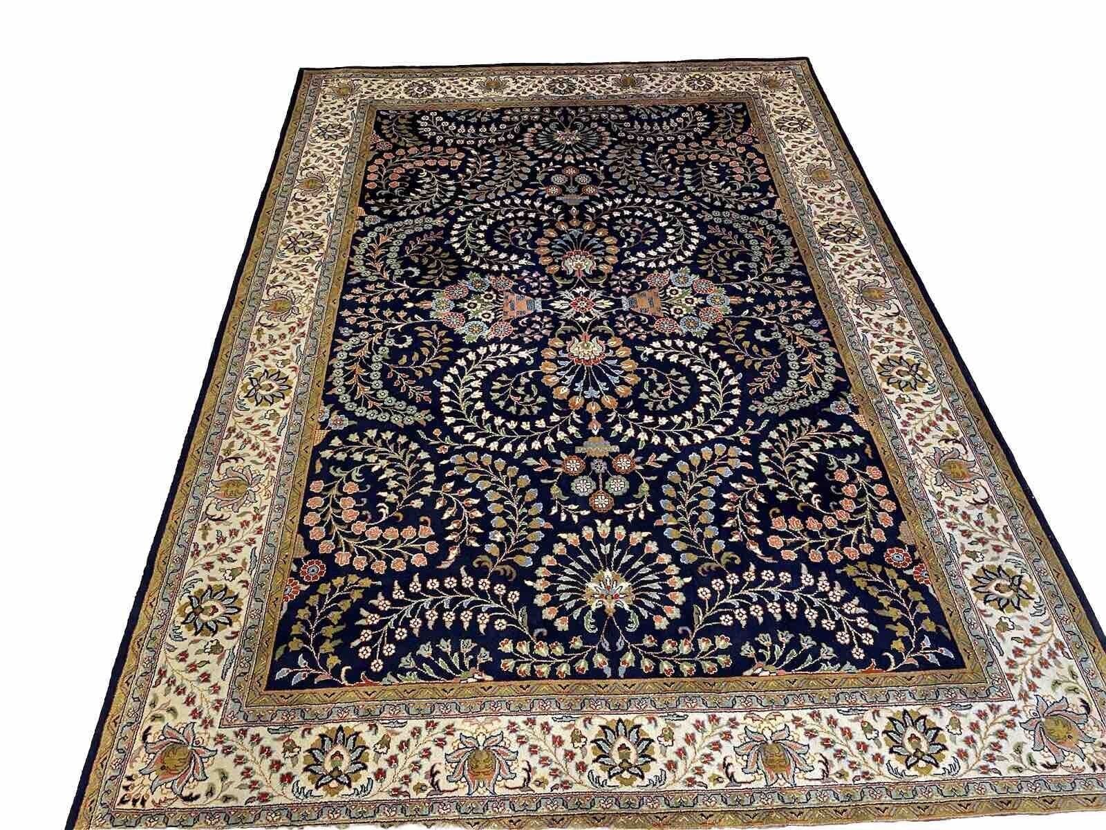 Exklusiver Kashmir Perserteppich 350x250 cm - 100% Reine Schurwolle, traditionelles blühendes Design, handgeknüpft