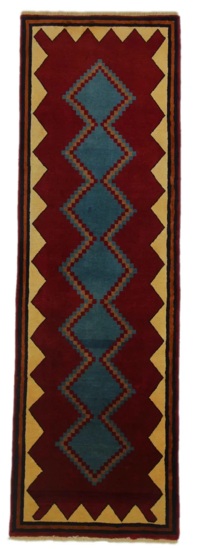 Gabbeh - Shuli Teppich 258 x 82 cm | Knotendichte: 90.000 - 180.000/m² | Ausgefallene Muster auf glanzvoller Schurwolle | handgeknüpft | Perserteppich Läufer