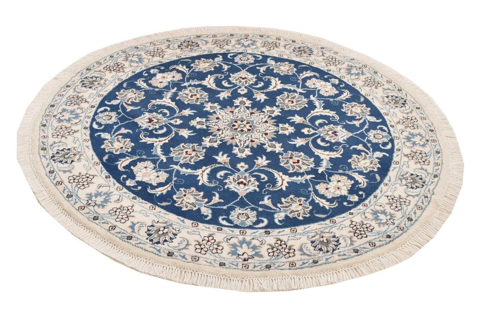 (Verkauft) Original Perserteppich Nain Kashmari 150 cm x 150 cm - Top Zustand, Handgeknüpft, Perserteppich