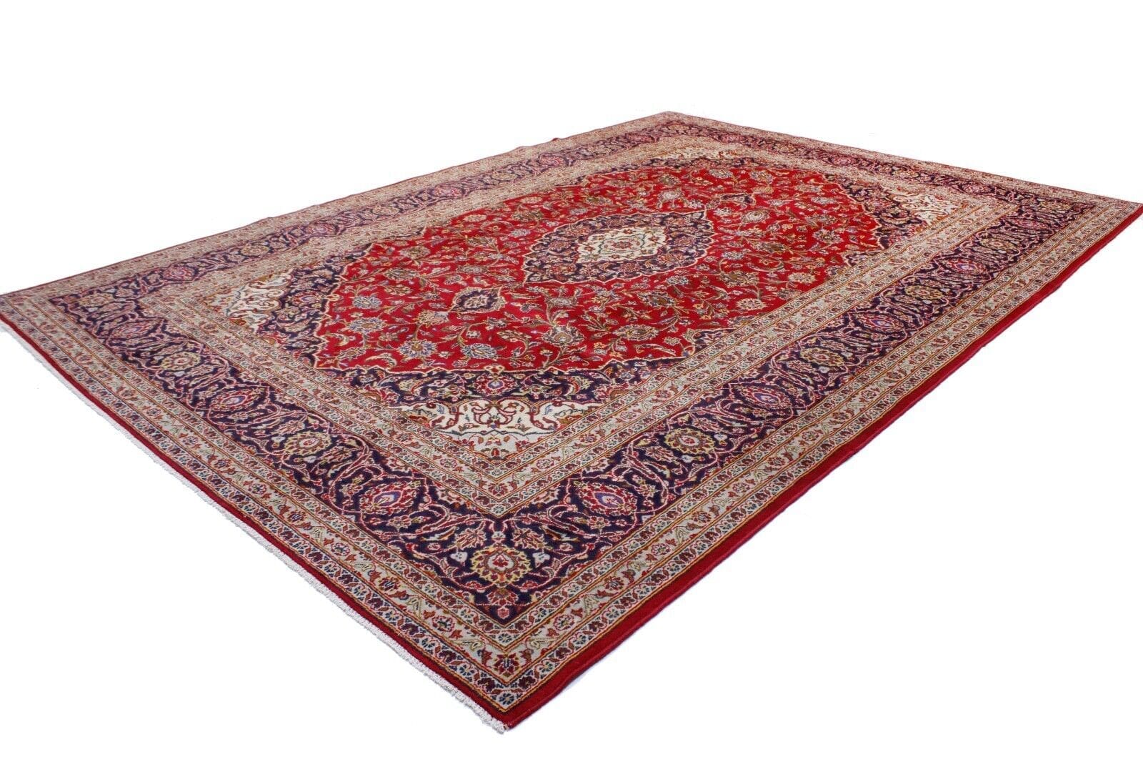 Original Handgeknüpfter Perserteppich Keshan 340 x 242 cm – Sehr Top Zustand, Fein, 100% Handgeknüpft, handgeknüpft Perserteppich