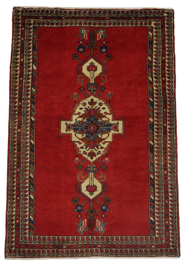 Hamadan Teppich 170 x 116 cm - Knotendichte 100.000 - 350.000 Knoten/m² - Handgeknüpft - Perserteppich