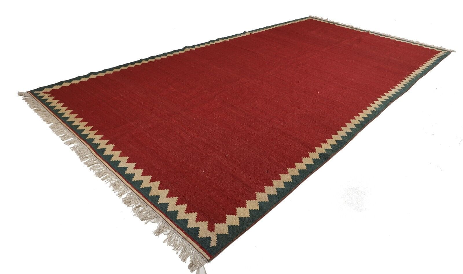 (Verkauft) Orientteppich 495 cm x 250 cm – Handgewebter Modern Kelim Ghashghai Fars – 100% Handgeknüpft – Hochwertige Wolle – Handarbeit