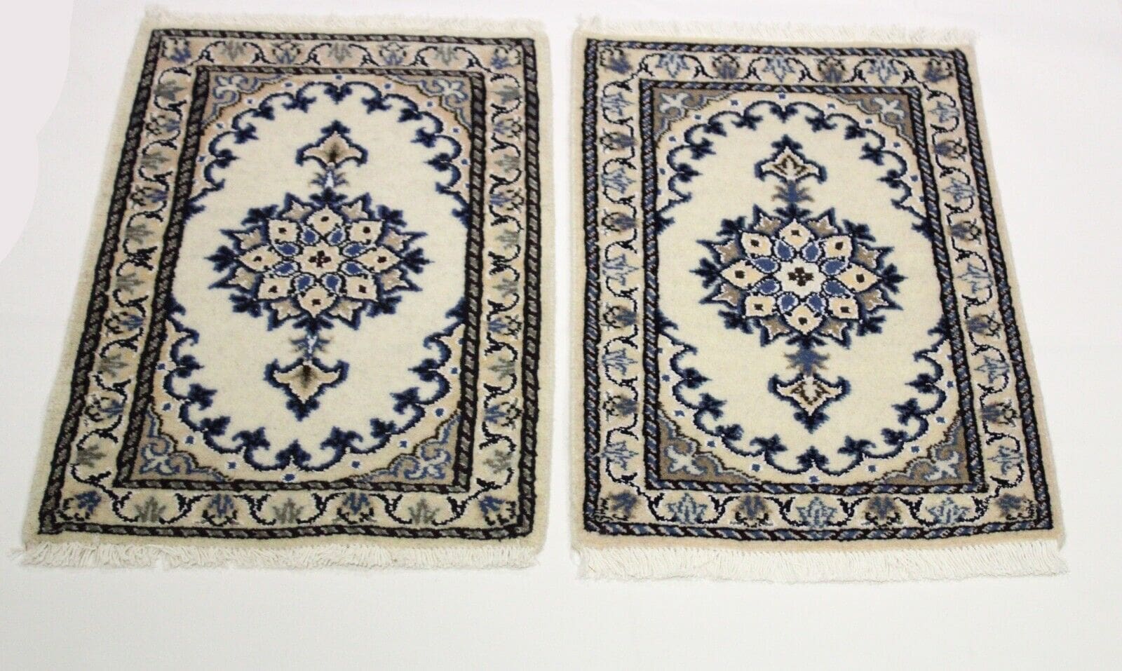Original Perserteppich 2. Wahl Nain Poshti - 40 cm x 60 cm, Top Zustand, Handgeknüpft, Perserteppich
