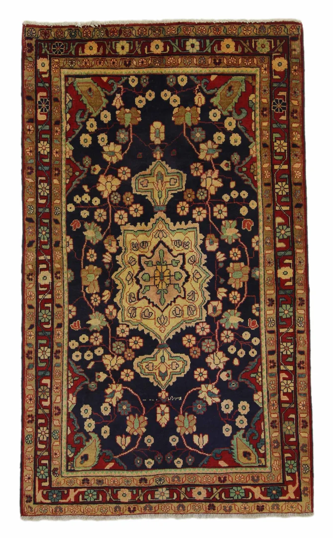 Hamadan Perserteppich 212 x 126 cm – 100.000 - 350.000 Knoten/m², handgeknüpft