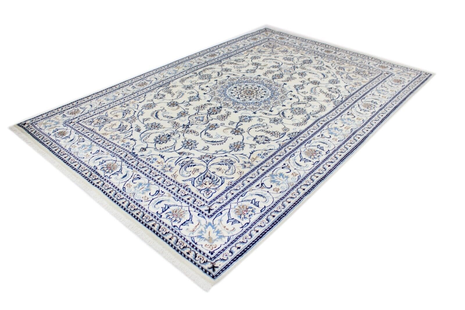 Original Perserteppich Nain Kashmari 298 cm x 200 cm – Handgeknüpft, Top Zustand, 100% Handarbeit – Perserteppich