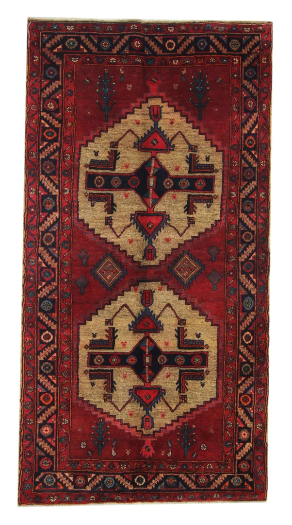 Hamadan Perserteppich 240 x 125 cm – Knotendichte 100.000 – 350.000 Knoten/m² – handgeknüpft – Perserteppich