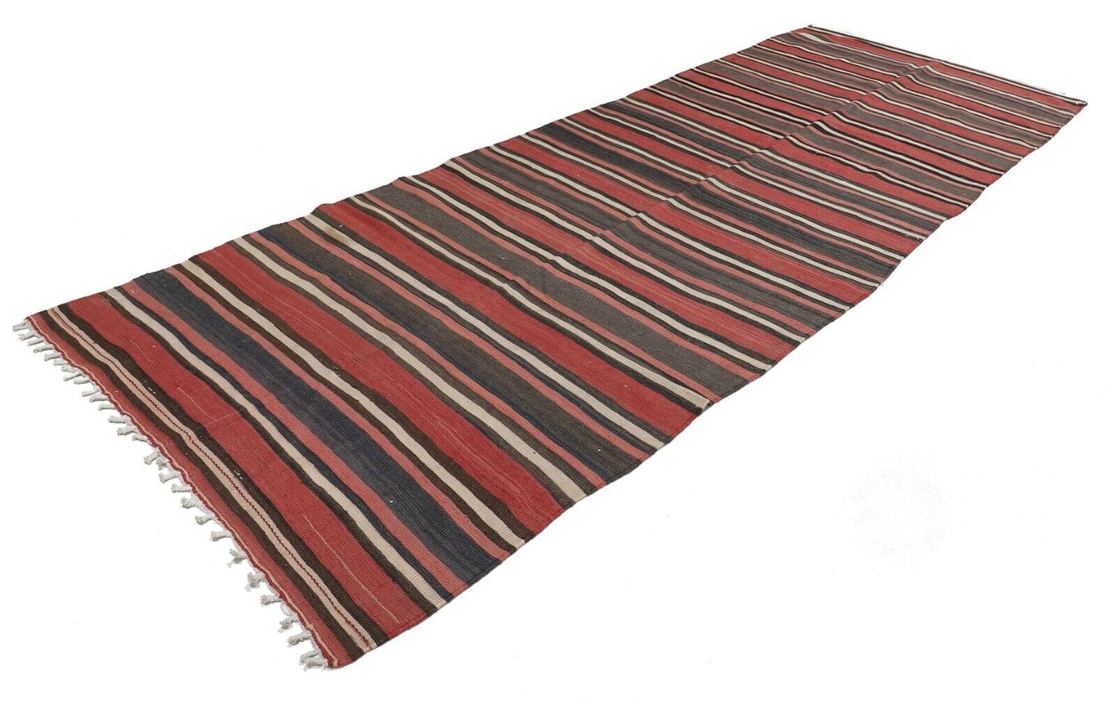Orientteppich 410 cm x 145 cm - Modern Kelim Ghashghai Fars, 100% handgewebt Läufer