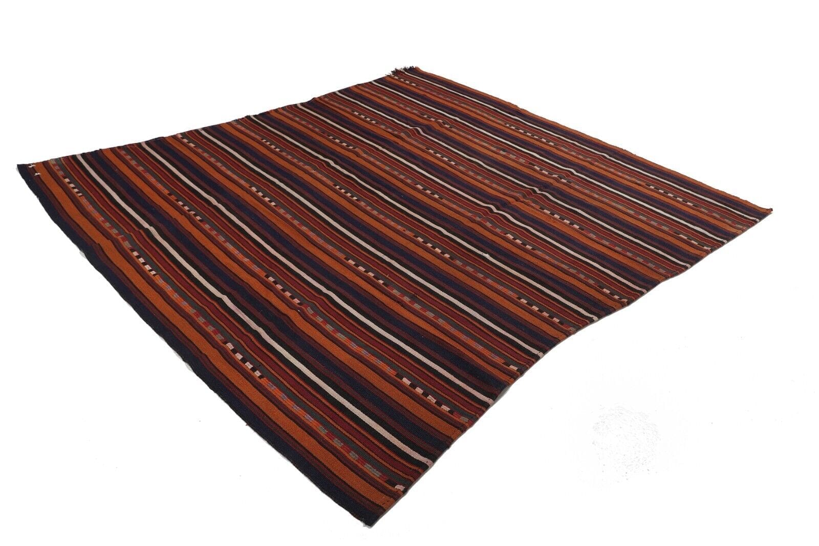 Orientteppich Ghashghai Fars 250 cm x 215 cm - Handgewebter Kelim aus Wolle, 100% Handgeknüpft