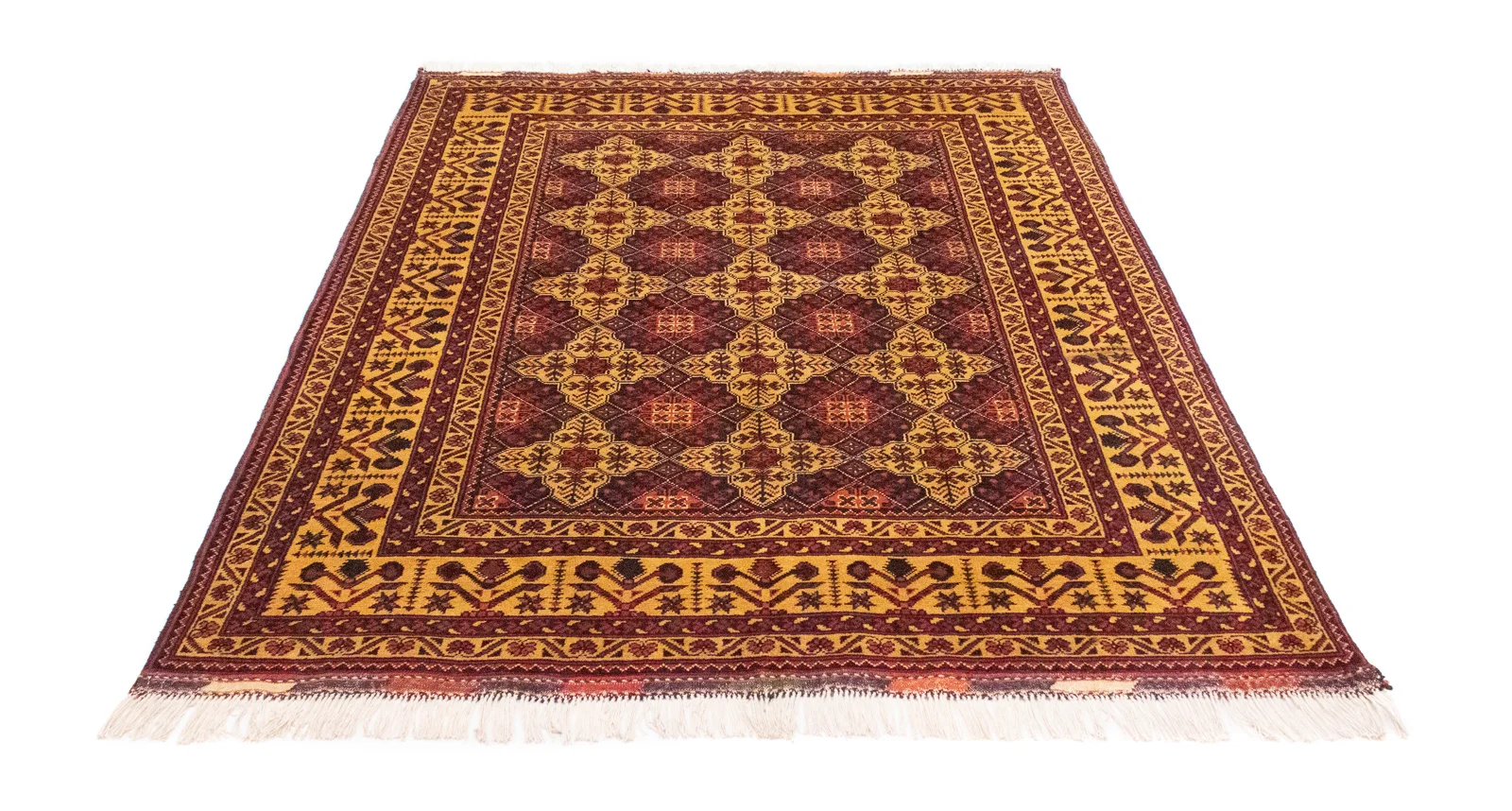 Ariana Ziegler Samarkand Teppich 190 x 152 cm - Hochwertige, glänzende Schurwolle, ideal für stark frequentierte Räume - handgeknüpft - Perserteppich