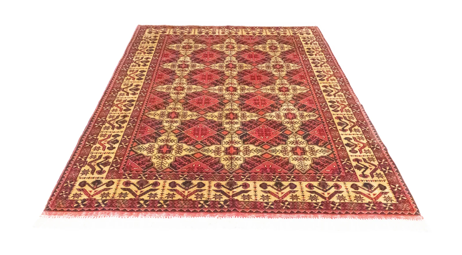 Ariana Ziegler Samarkand Teppich 202 x 152 cm – glänzende Schurwolle, langlebig, vielseitige Farben – handgeknüpft, Perserteppich