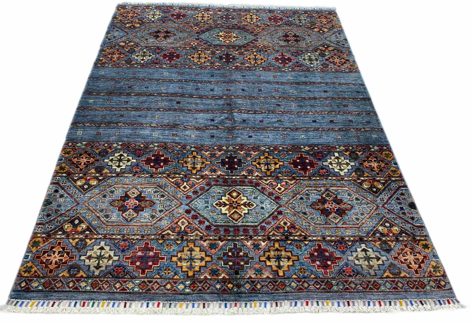 Ariana Ziegler Teppich 215 x 156 cm – glänzende Schurwolle, langlebig und vielseitig, handgeknüpft, Perserteppich