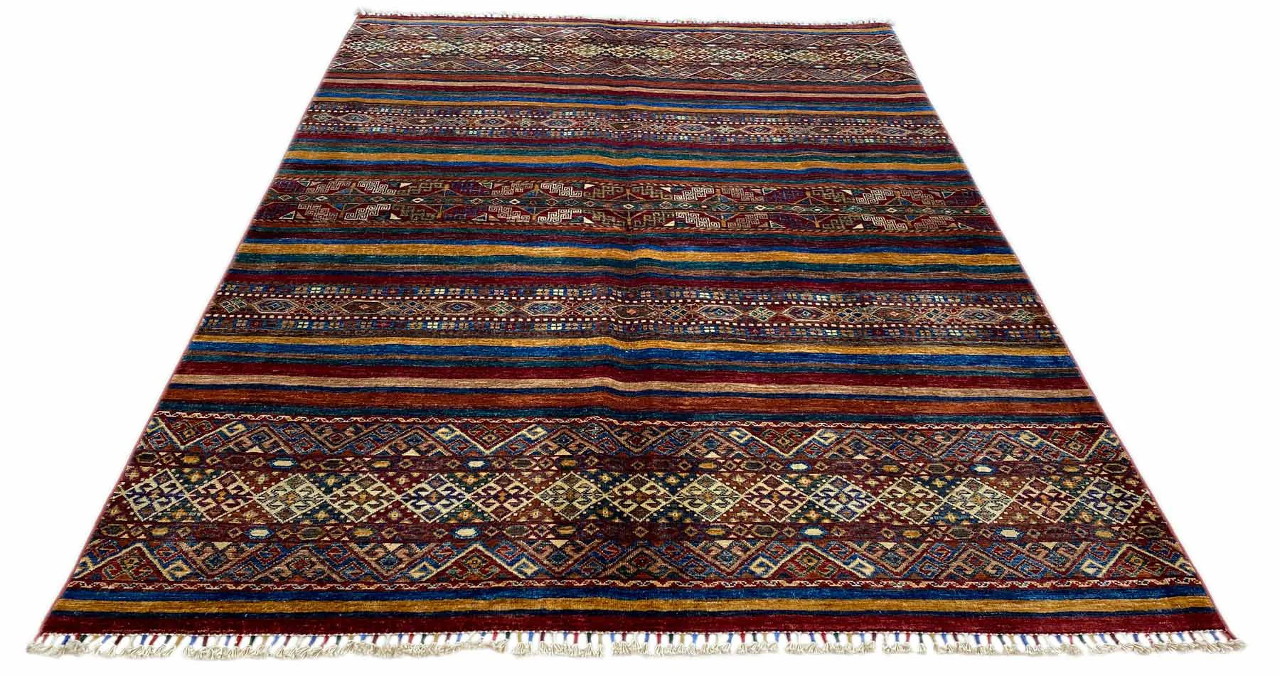 Ariana Ziegler Samarkand Teppich 249 x 183 cm – Glänzende Schurwolle, Langlebig und Vielseitig – Handgeknüpft, Perserteppich