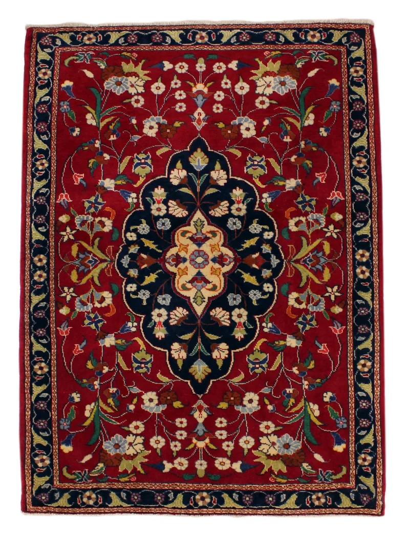 Keshan Perserteppich 145 x 100 cm – Knotendichte 150.000 - 300.000 Knoten/m² – hochwertige Schafwolle, handgeknüpft