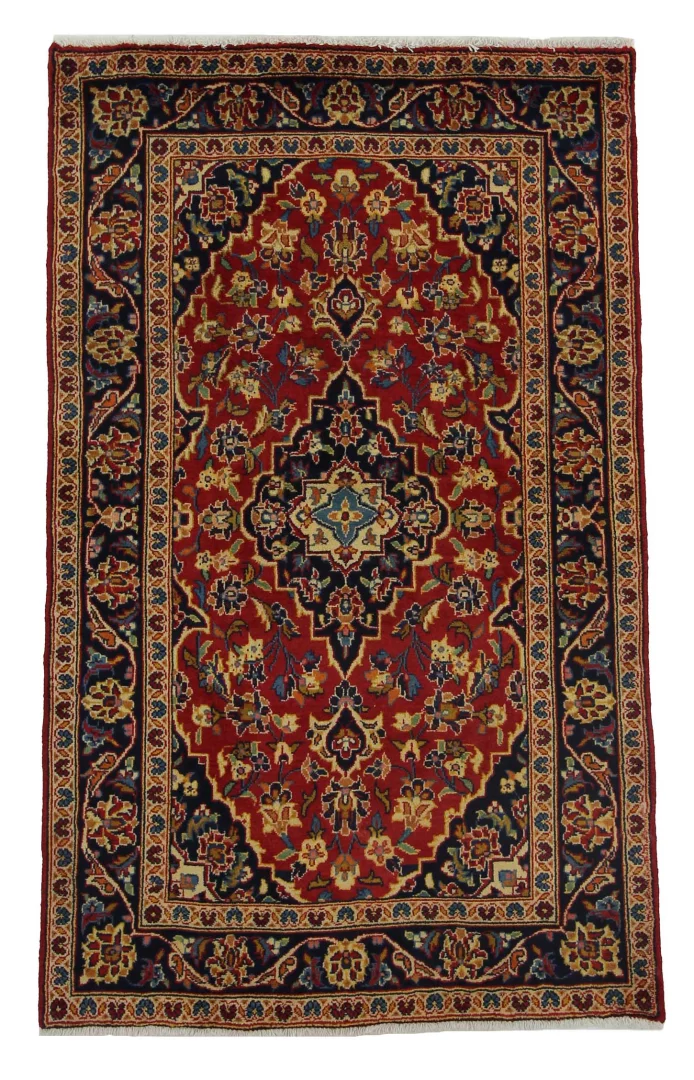 Keshan Perserteppich 160 x 98 cm – 150.000 - 300.000 Knoten/m², strapazierfähig, handgeknüpft