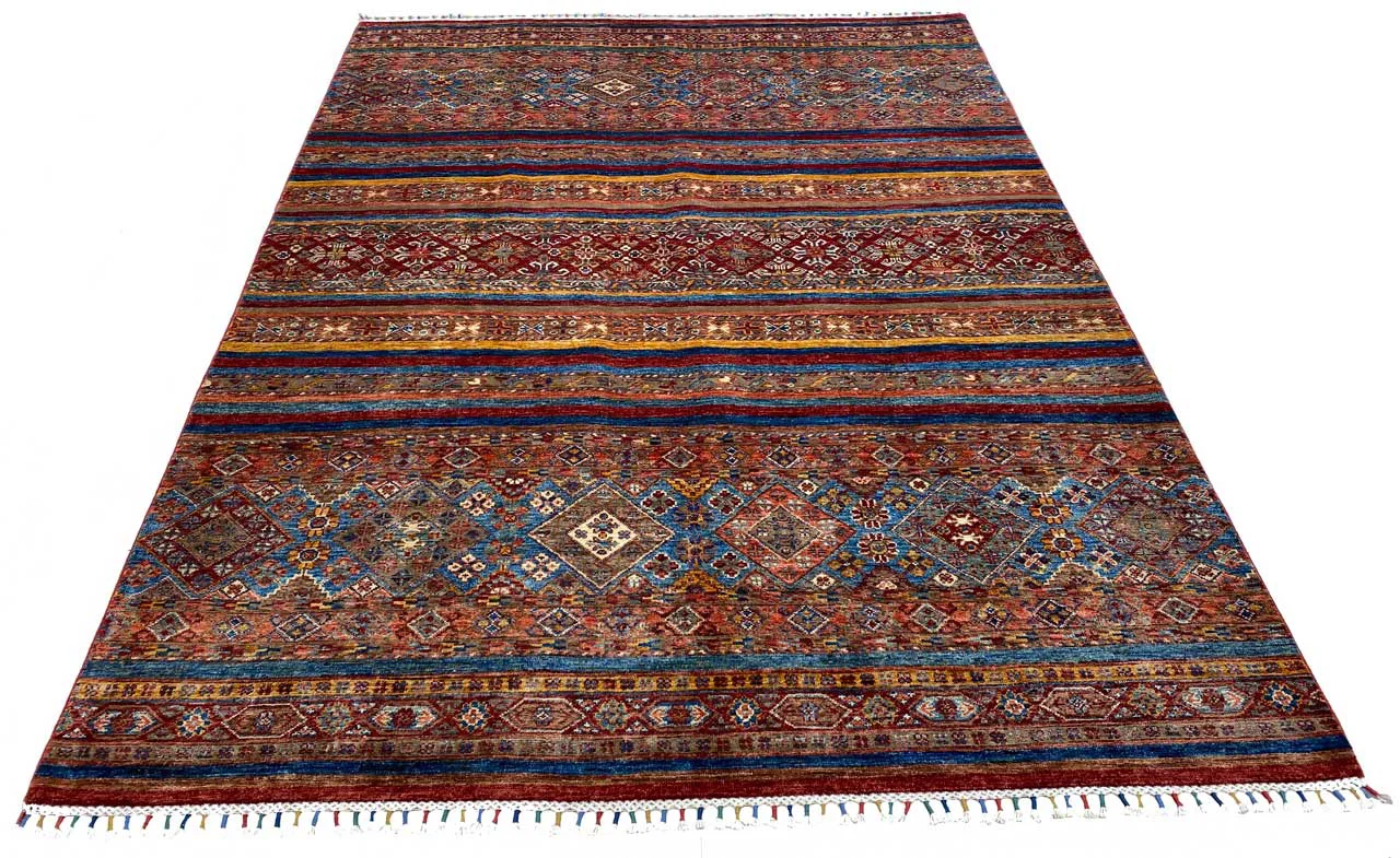 Ariana Ziegler Samarkand Teppich 290 x 210 cm - glänzende Schurwolle, langlebig, vielseitige Farben - handgeknüpft, Perserteppich