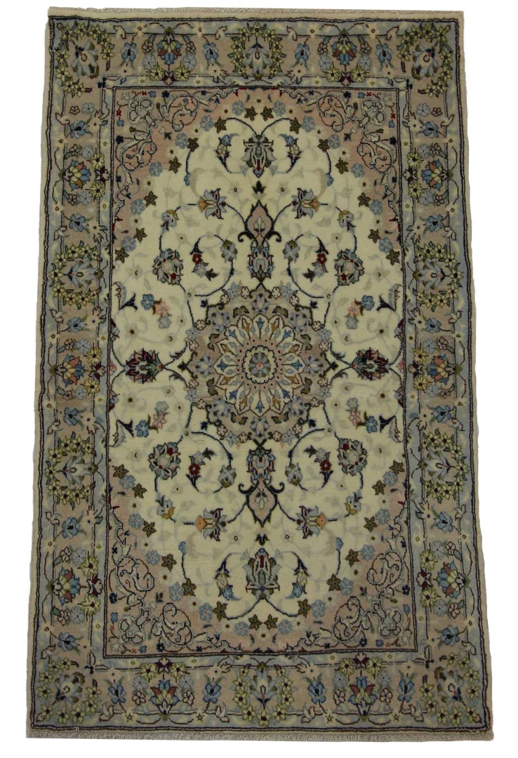 Keshan Perserteppich 168 x 102 cm - Knotenzahl: 150.000 - 300.000/m², strapazierfähig, hochwertige Schafwolle, handgeknüpft