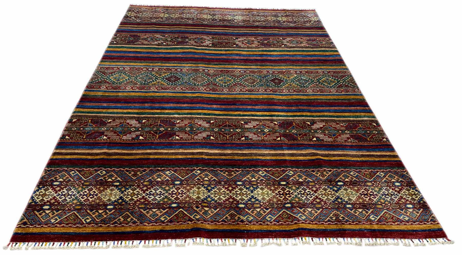 Ariana Ziegler Samarkand Teppich 298 x 211 cm – glänzende Schurwolle, langlebig und vielseitig einsetzbar – handgeknüpft, Perserteppich