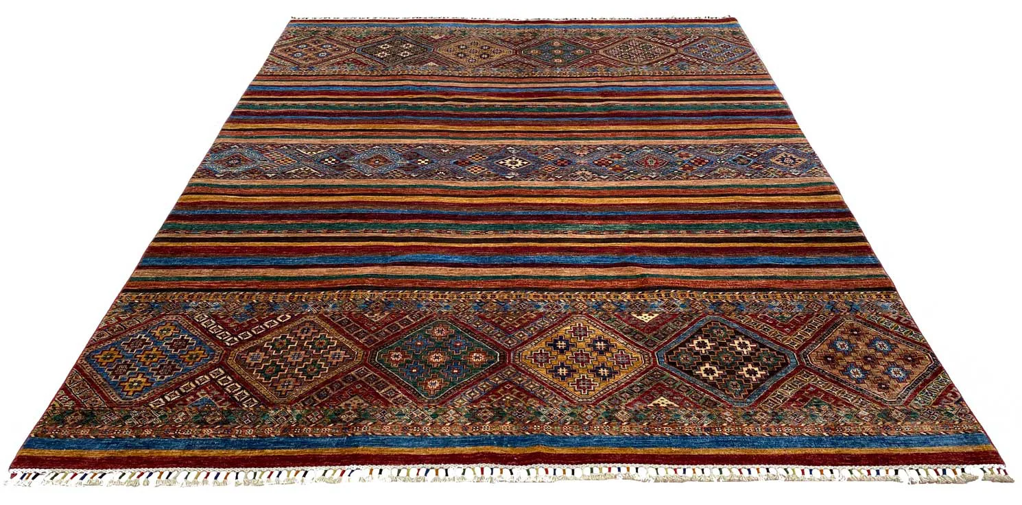 Ariana Ziegler Teppich 306 x 246 cm – glänzende Schurwolle, langlebig und pflegeleicht, handgeknüpft, Perserteppich
